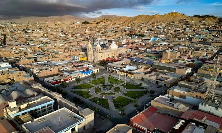City ​​where it arrives Moquegua