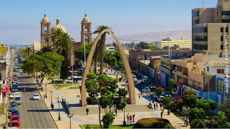 City ​​where it arrives Tacna